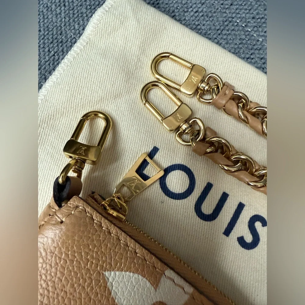 Louis Vuitton pochette accessoires SMALL monogram bicolor